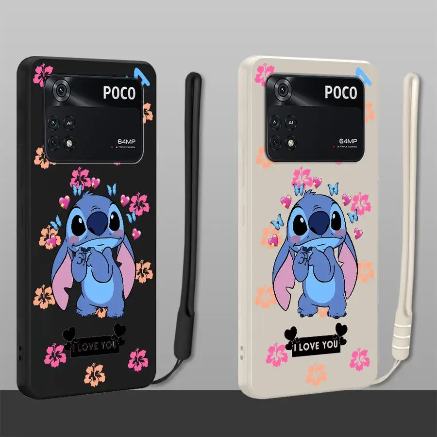 Картонный чехол Disney Stitch для Xiaomi Poco F4 X3 NFC F5 F3 X4 X3 Pro, мягкий ТПУ