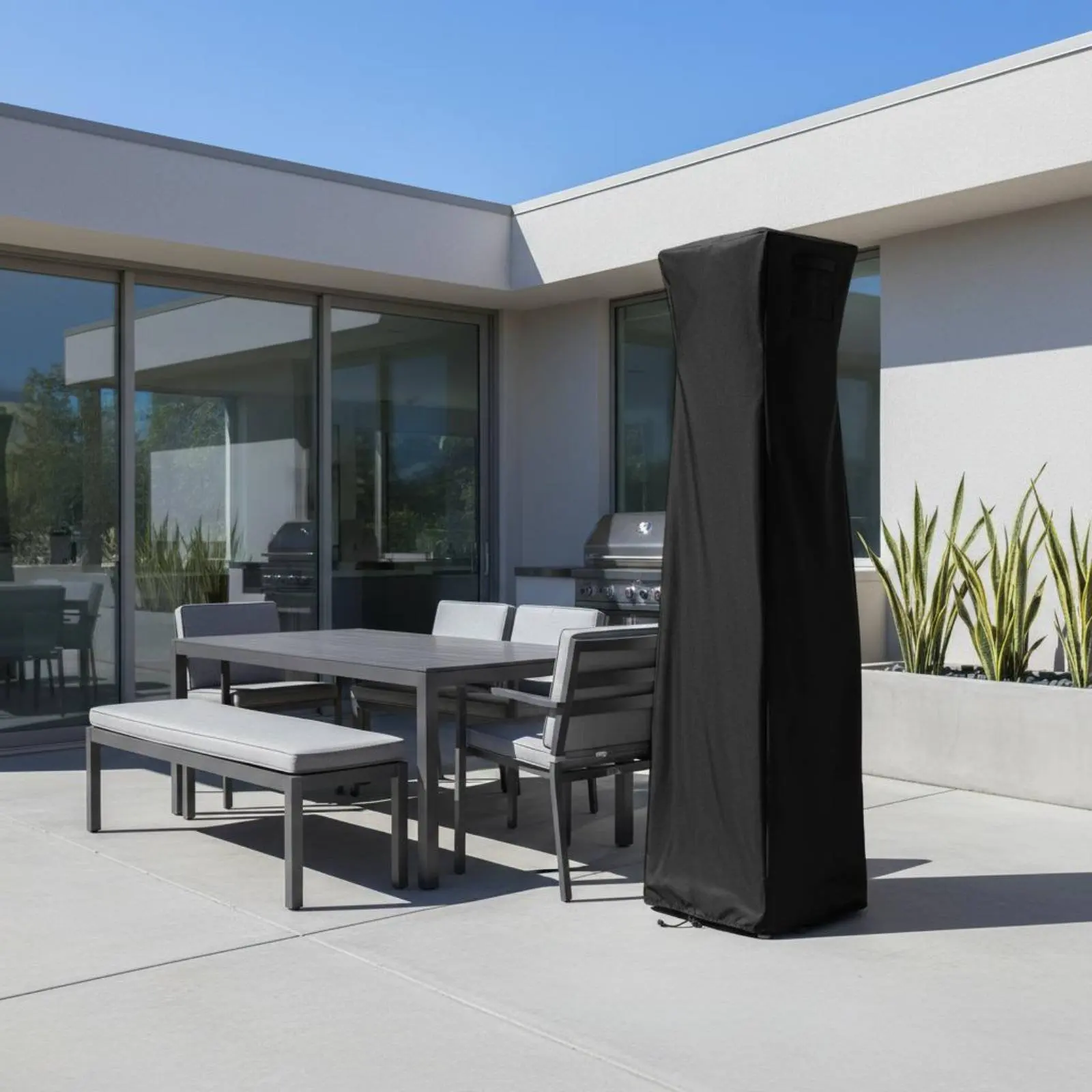 Pyramid Torch Heater Cover Weatherproof Waterproof Patio Heater Cover Resistant Dustproof for Outdoor