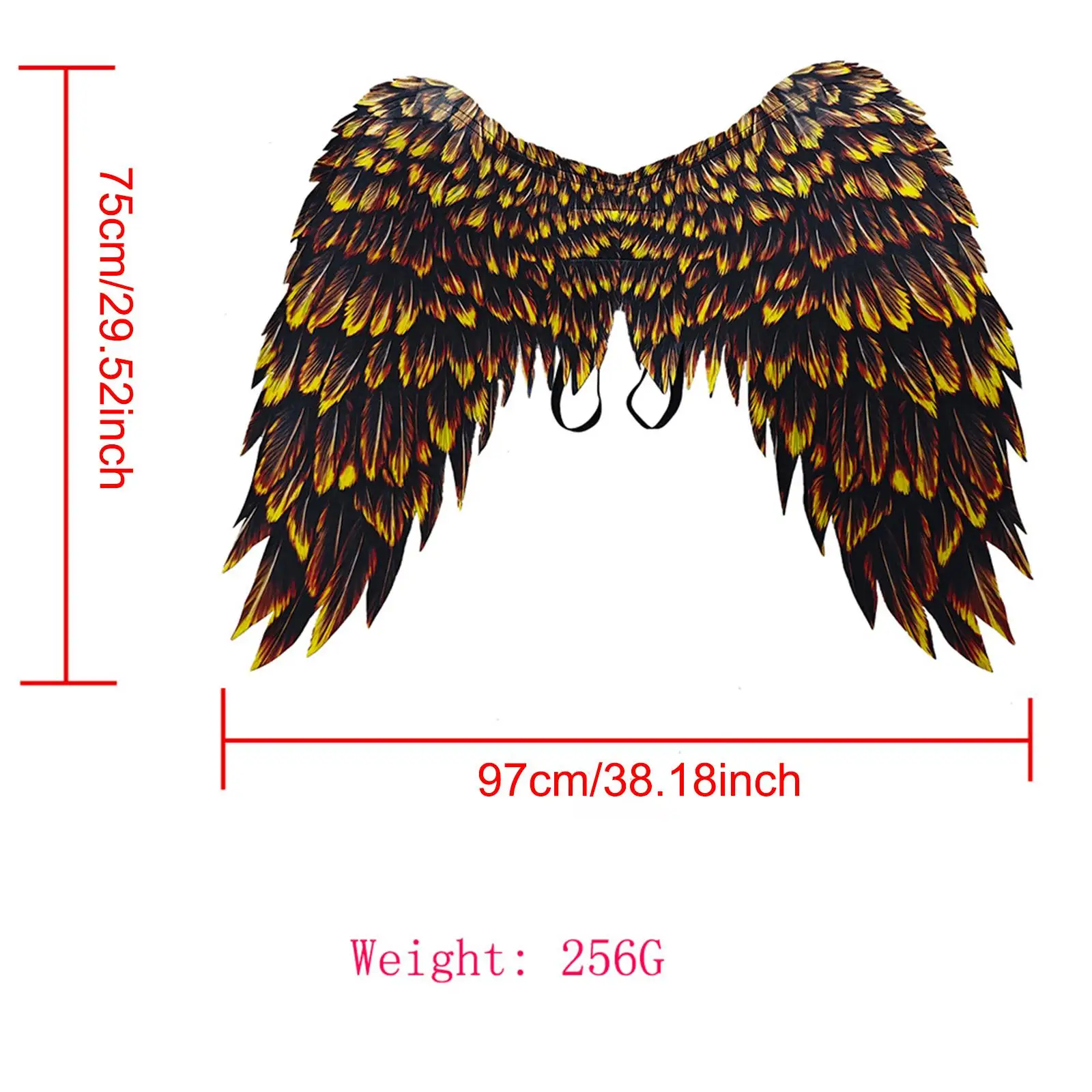 Halloween Capes Wing for Kid, Angel Wing 3D Printed Foldable Wing Cosplay