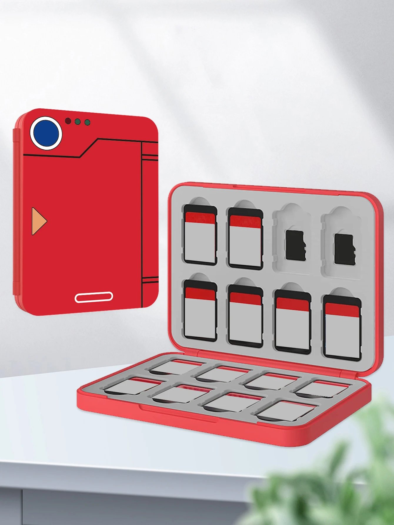 Pasuje do czytnika kaset absorpcyjnych Switch z kartami do gier 16 w 1 w kolorze czerwonym