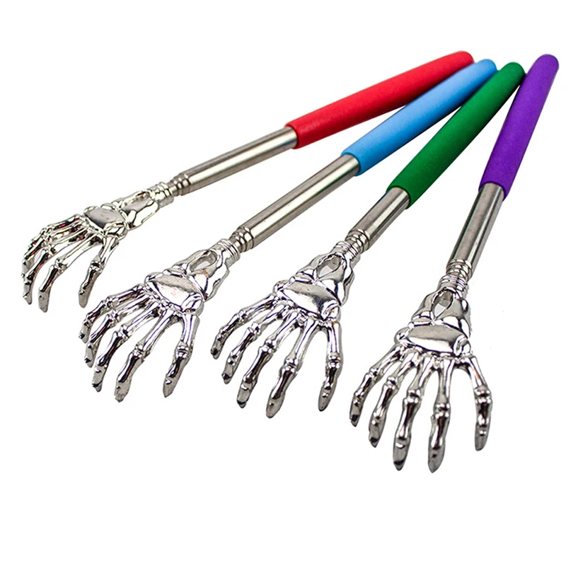 1pc zufällige Farbe Edelstahl ausziehbar tragbar für den Heimgebrauch Back scratcher Massage gerät Rückens chaber