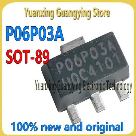 칩 IC 신제품 및 오리지널 재고, P06P03A, PO6PO3A, PO6P03A, SOT-89, 10 개