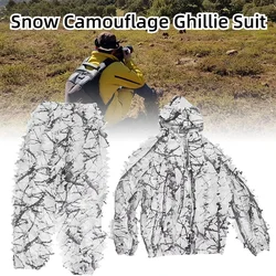 Vest Outdoor Clothing Snow Wild Camouflage Ghillie Suit Leaf Jackets and Pants Set for Hunting Tactic