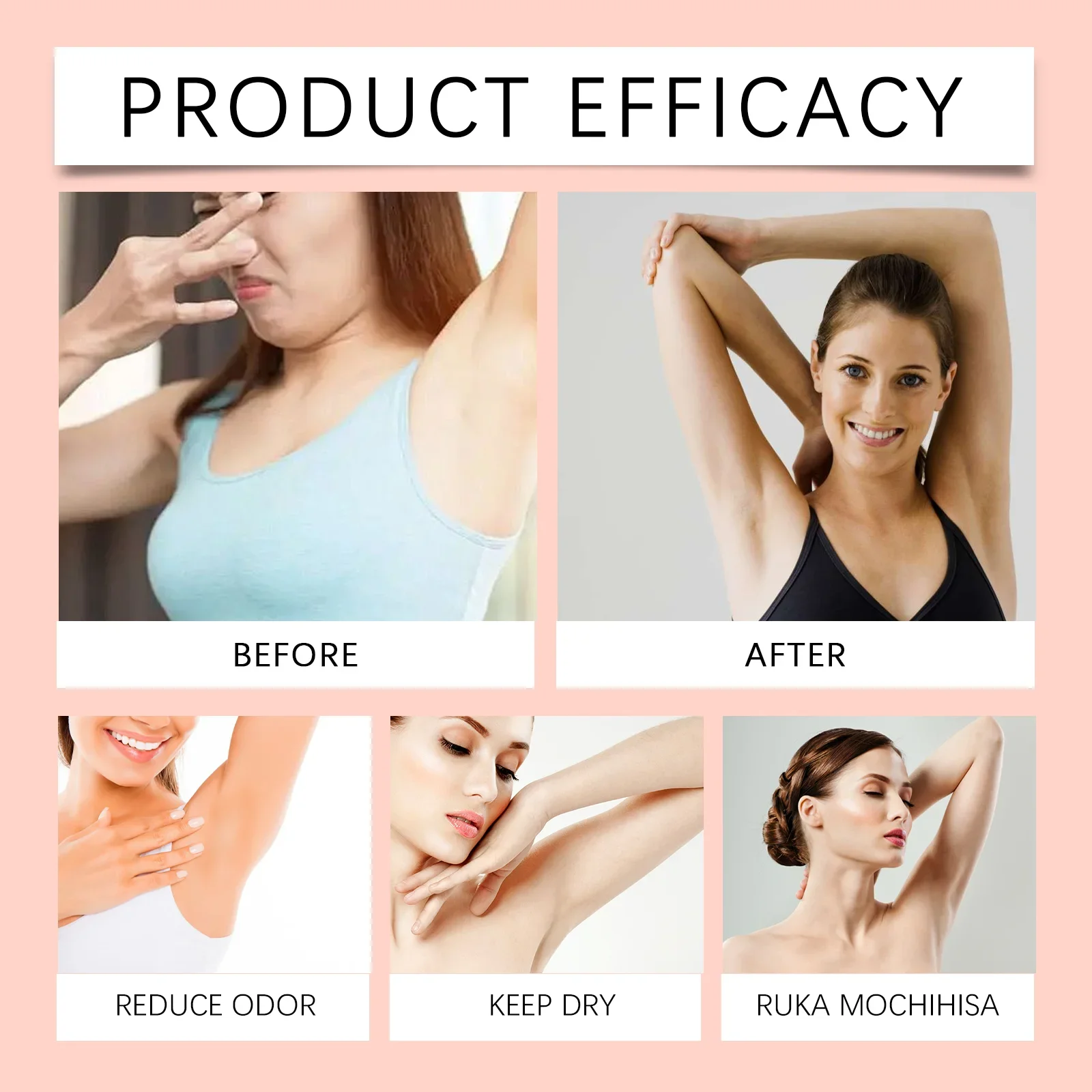 WEST MONTH Granatapfel-Ganzkörper-Deodorant, starke Desodorierungskraft, angenehmer Duft, sanft, hautfreundlich, nicht reizend, 30 g