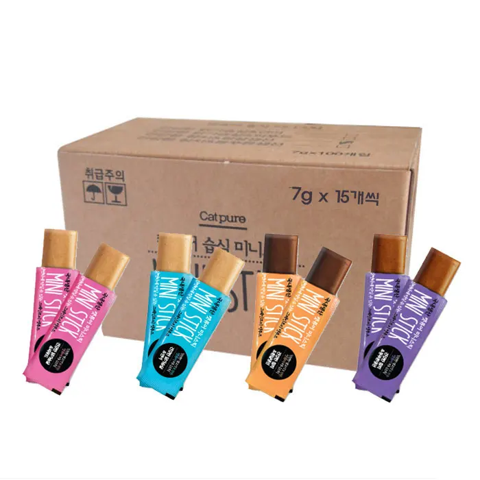 كاتشبور ميني ستيك 7 جرام × 60ea كومبو بوكس كات سناك