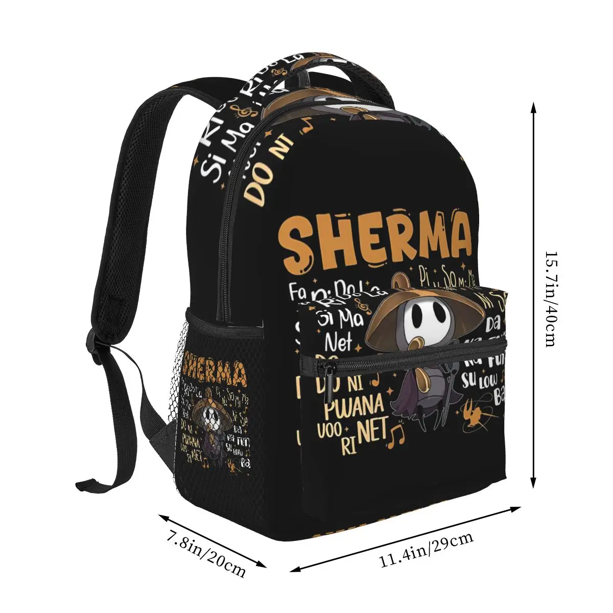 Hollow Knight Silksong Cartoon Hornet And Bell Beast Student Backpack Hiking Travel Daypack for Boys Girls Fashion Shoulder Bags