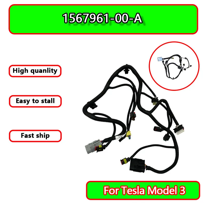 

Radiator Fan Mounting Frame Gantry Support With Wiring Connector 156796100A For Tesla Model 3 1567961-00-A Part For Tesla Model