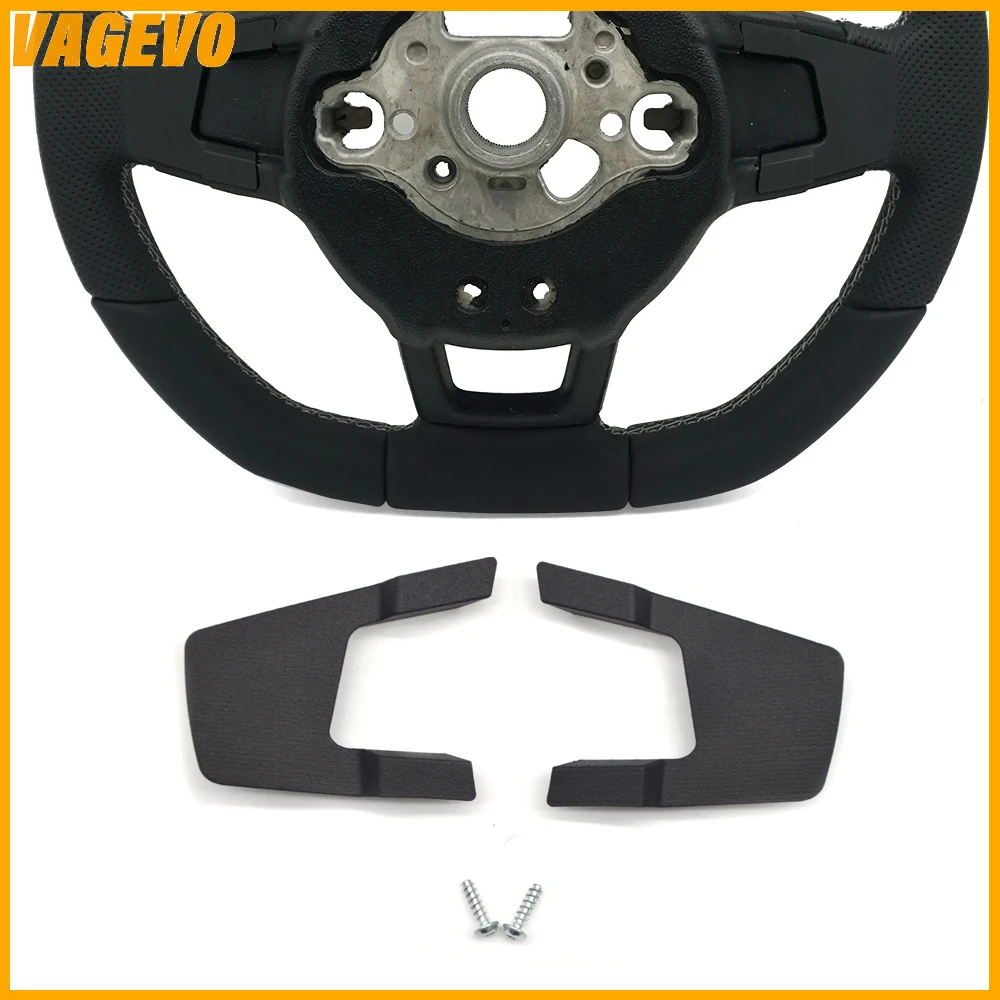 

For VW Cars Golf 7 MK7 GTI Passat B8 Tiguan MK2 Jetta POLO steering wheel paddle hole cover, Car Accessories