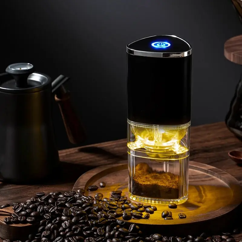 1 Stück tragbare elektrische Kaffeemühle Typ C USB-Ladung Keramik Mahl kern Home Kaffeebohnen Pulver isierer Mühle