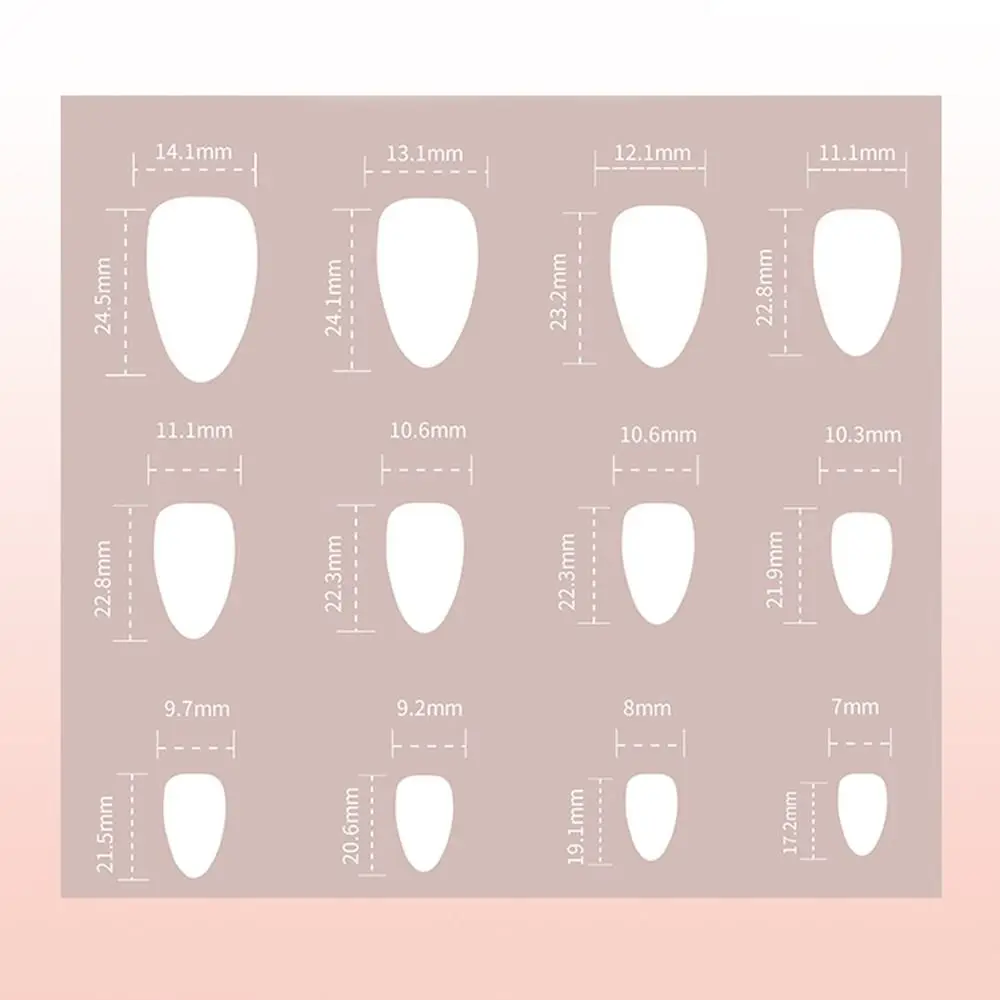 24 pçs manicure longo amêndoa unhas falsas francês aurora flor unhas falsas destacável borda branca imprensa em unhas diy