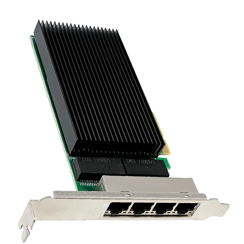 I226-T4 Quad Port 2.5G PCIe Network Card  4x 2500Mbps Ethernet Adapter for NAS/Synology/Server/Desktop Camera Image Capture