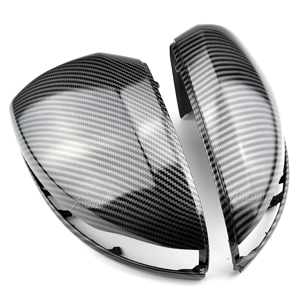 Carbon Fiber Look Door Mirror Cap Covers for Mercedes B C E S CLS GLA GLB GLC W205 W247 H247 X247 X253 C253 W222 C217 W213 C257