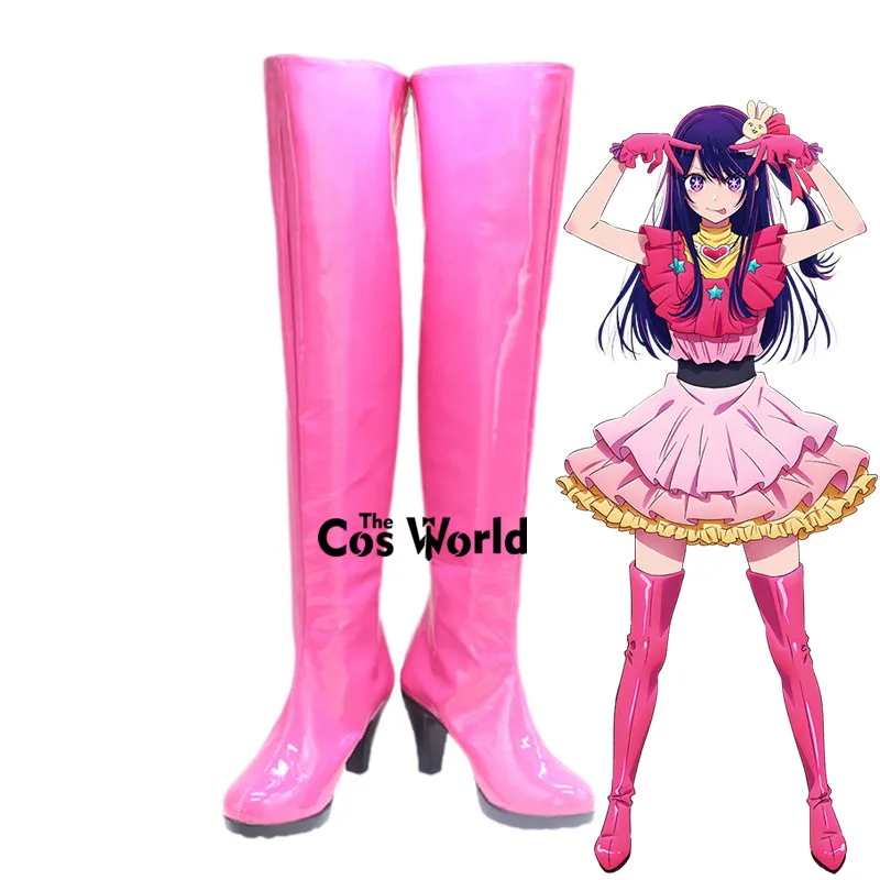 

Oshi No Ko Hoshino Ai Anime Customize Cosplay High Heels Shoes Boots