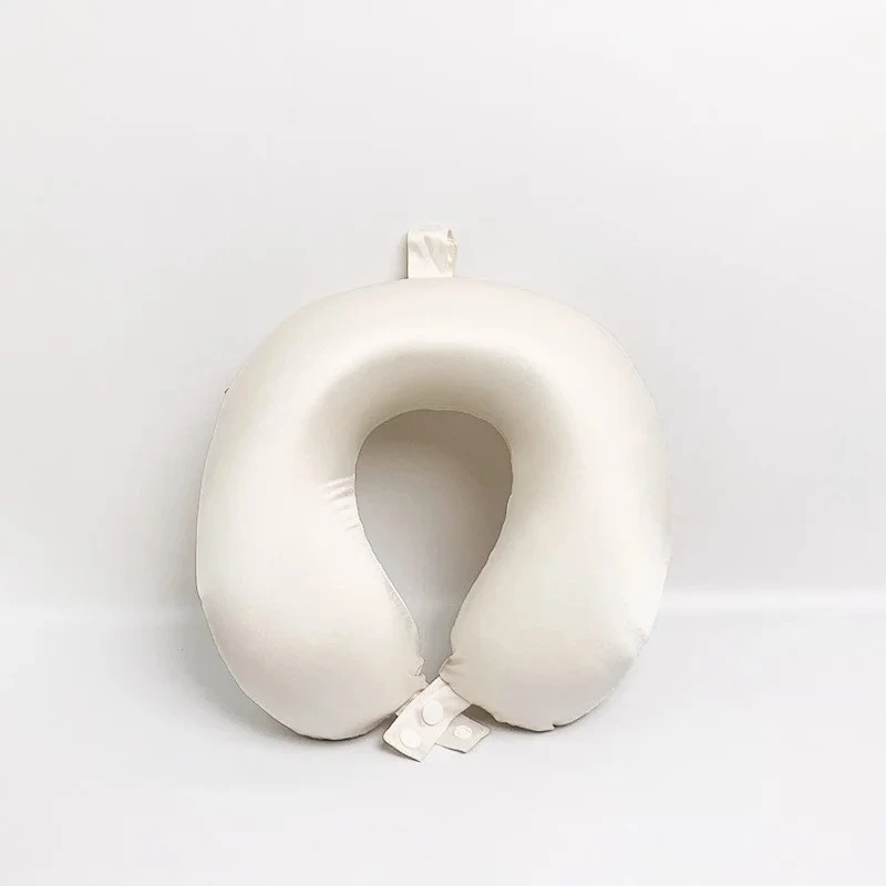 100% Pure Mulberry Silk Neck Support U-Shaped Cervical Pillow Student Nap Pillow Neck Memory Foam Travel Portable