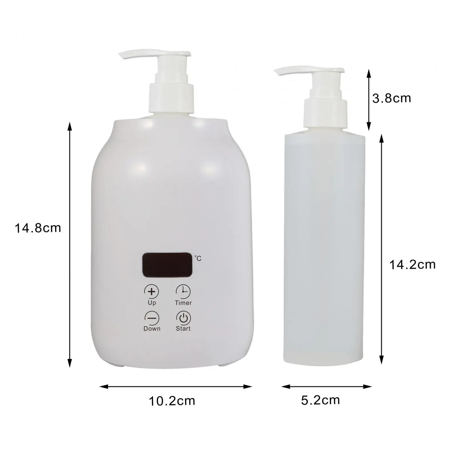 Einzelne Flasche Massage Öl Heizung LED Bildschirm Massage Öl Lotion Creme Heizung Professionelle Massage Werkzeuge Beheizte Öl Flasche Wärmer