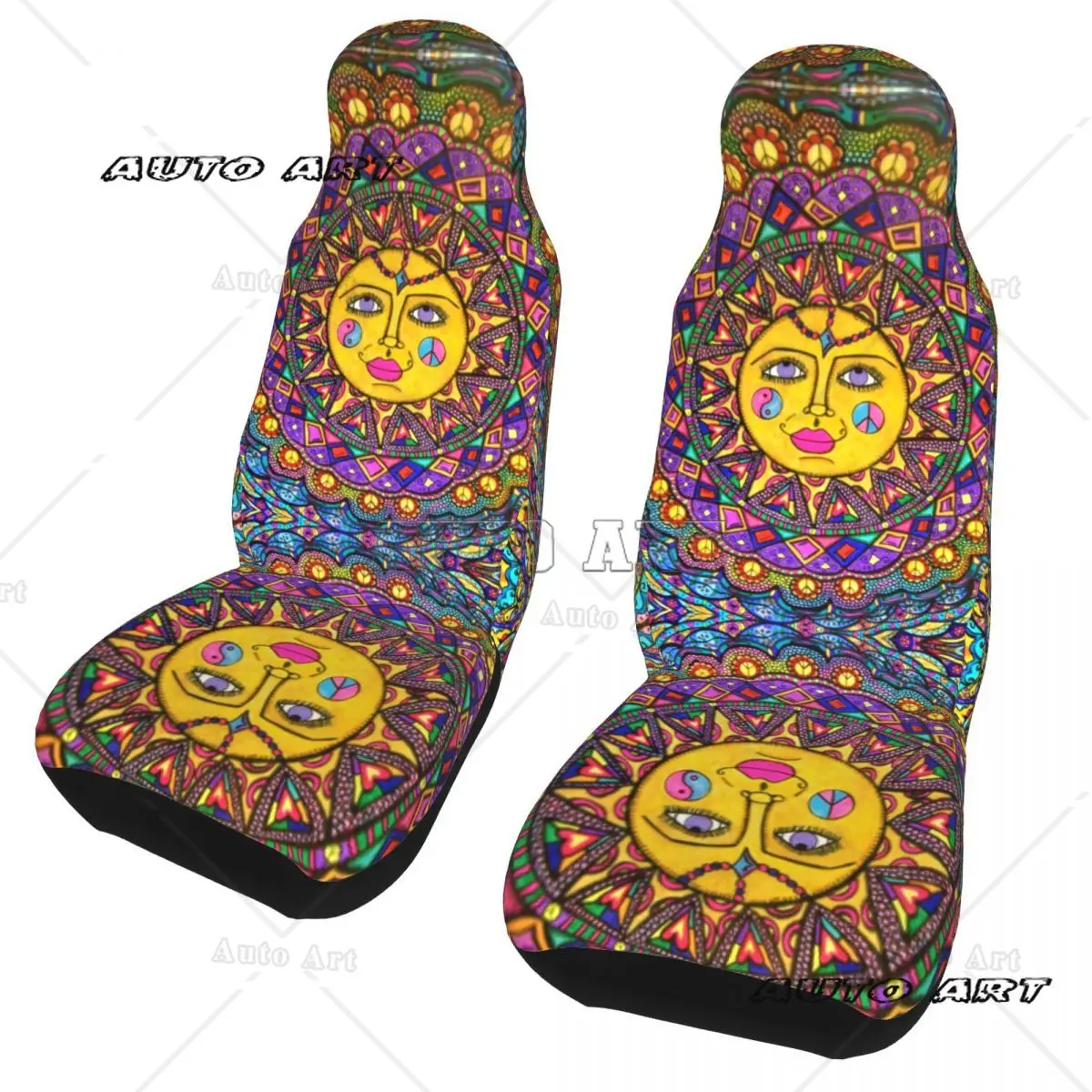 Bohemia Universal Car Seat Cover Off-Road Women Vintage Turkish Car Seat Protector Polyester Car Accessories