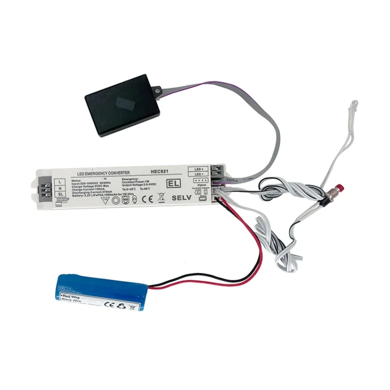 1W 3H Automatic Emergency Driver Battery LED Emergency Power Kit Supply Emergency Light Converter for LED Panel Light