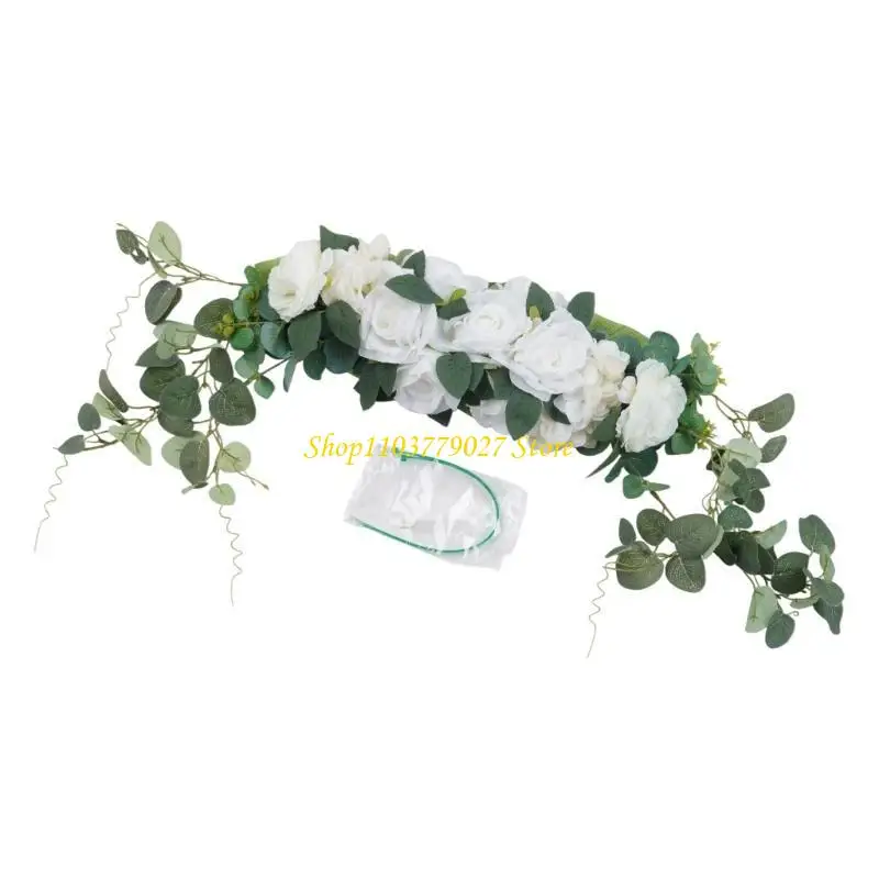 

C4DF фестиваль прихожая венок из роз праздничное украшение свадебные гирлянды ручной работы идеально подходят для дверных стен и