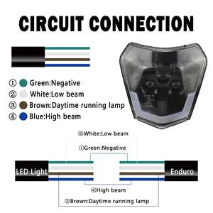 10ベストセールスKTMデューク200ヘッドライトマスク-3