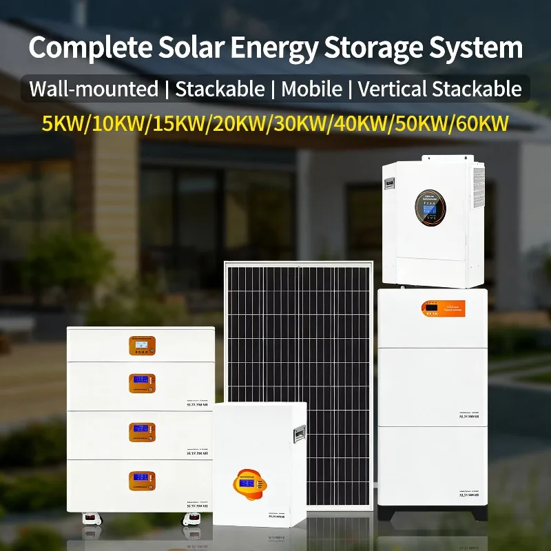 Customized 6KW-50KW MPPT Monocrystalline Silicon On/Off Grid Complete Solar Energy Power System Solution For Home