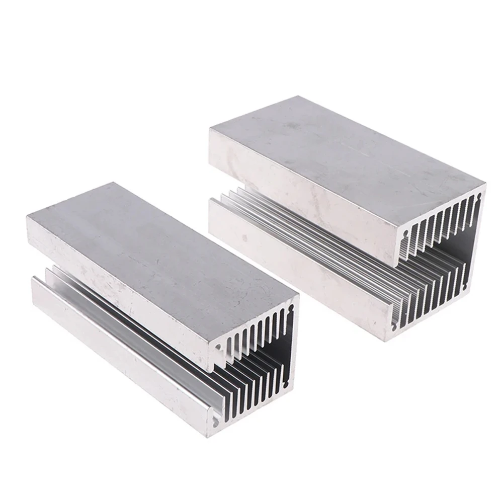 

1PC 40*40*100mm/50*50*100mm U-slot Triode High Power Aluminum Alloy Heatsink Heat Sink CPU Power Radiator