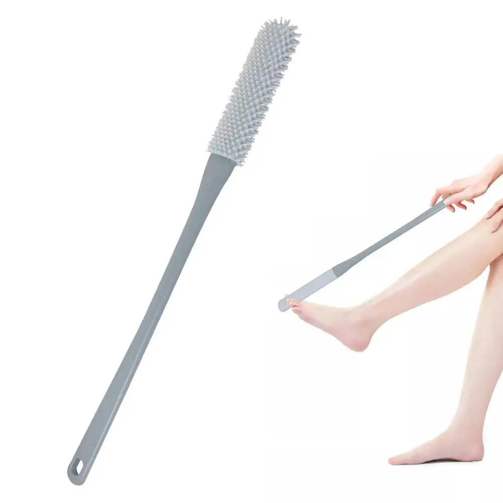 Silicone Toe Brush Nail Brush Foot Brush For Shower With Long Handle Silicone Bristles Between Toe Cleaning Brush Foot Scru A3Z9