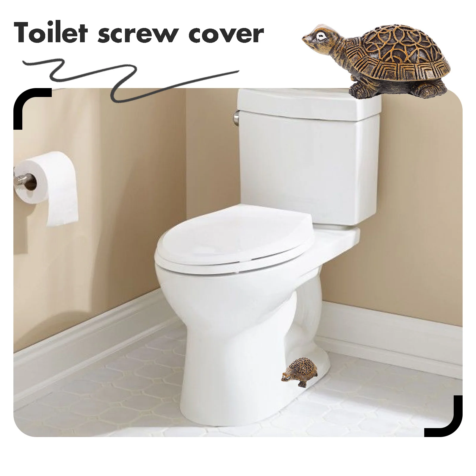 

2 шт., крышка для унитаза, прочная крышка с винтом, запасные декоративные детали для винта для бачка унитаза, аксессуары для ванной комнаты