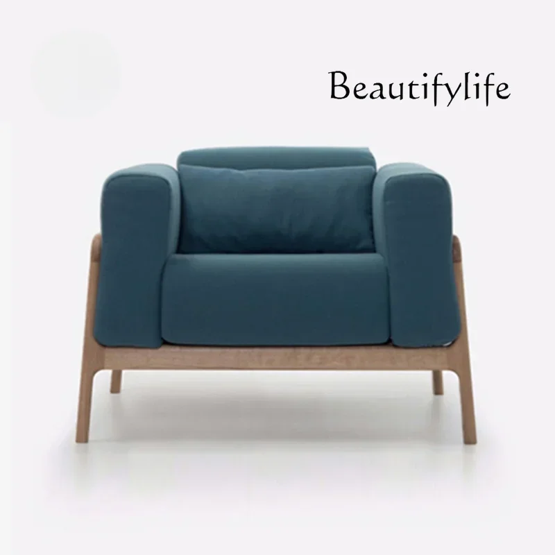 

Современный простой односпальный диван из массива дерева, диван для отдыха в японском стиле