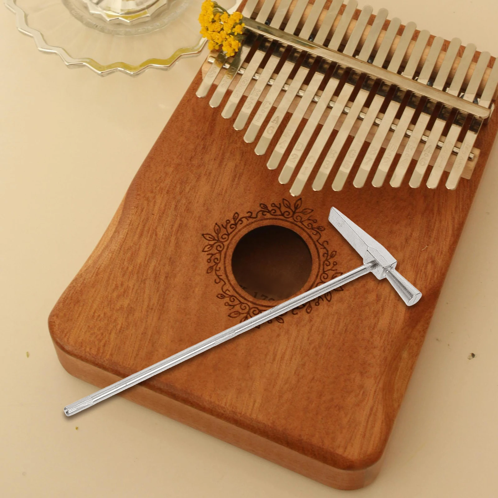 

Thumb Hammer for Kalimba 15 Keys 17 Keys Metal Tuning Tool Durable Precision Musical Accessories Piano Tuner Sound Maintenance