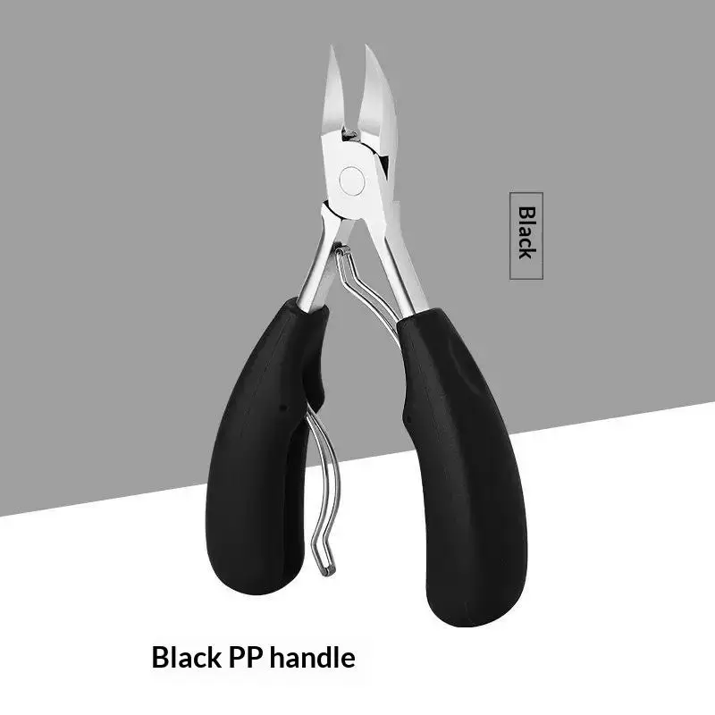 Professional Concave Stainless Steel Nail Clippers Sharp Curved Blade For Thick & Ingrown Toenails Easy Trim Manicure Tool