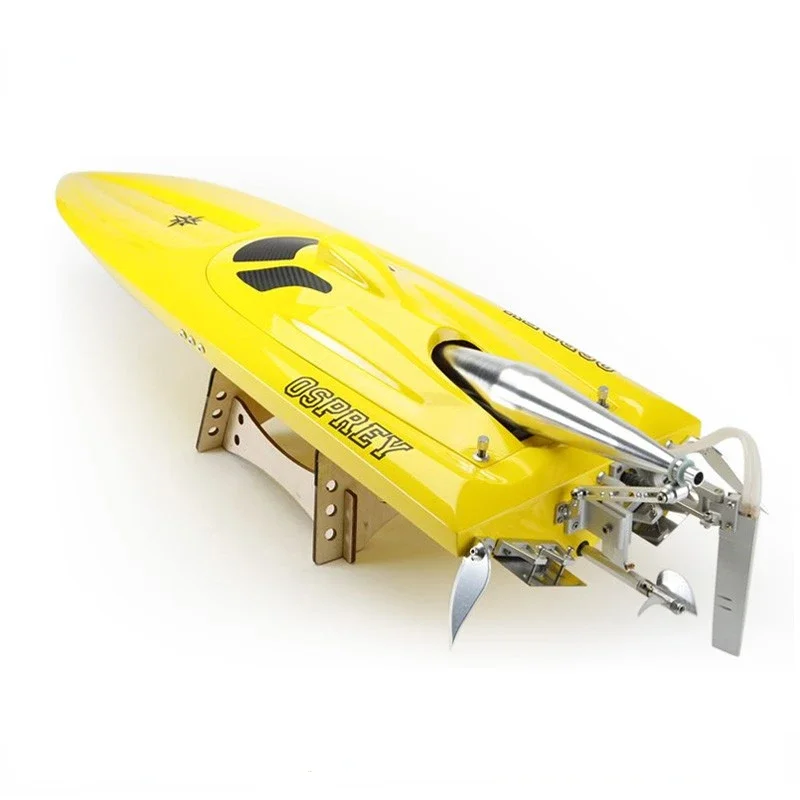 RC Speedboat Gasoline Racing Speedboat Model Toy Gift Remote Control Finished Boat 30cc Engine High Speed Racing O Boat Model