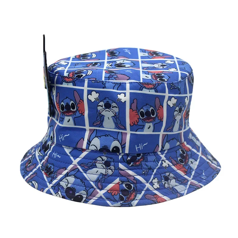 Cartoon Anime The Lilo&stitch Starcraft Baby Stitch Printed Man Fisherman Hat Women Casual Hat Four Seasons Unisex Pot Hat Cute