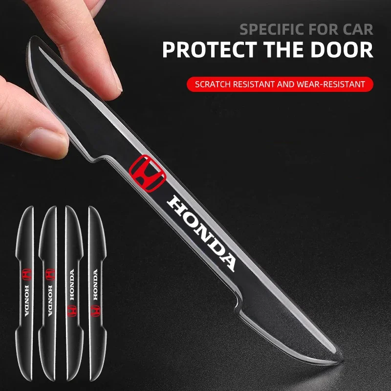 4Pcs Car Door Anti-collision Protector Bar Stickers For Honda CBR300RR CBR600RR CBR1000RR CBR500R CBR650F VFR800 1200 VTX1300