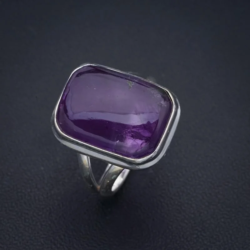 

StarGems Amethyst Handmade 925 Sterling Silver Ring 7.75 F2898