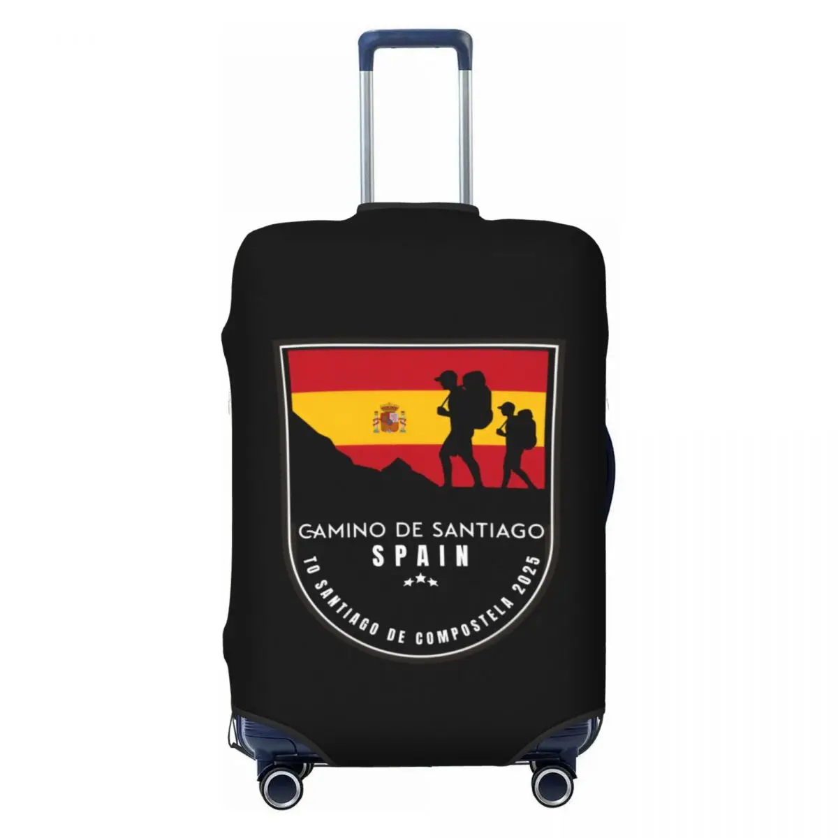 

Пользовательский чехол для багажа Buen Camino De Santiago, эластичные защитные чехлы для дорожных чемоданов, подходят для 18-32 дюймов