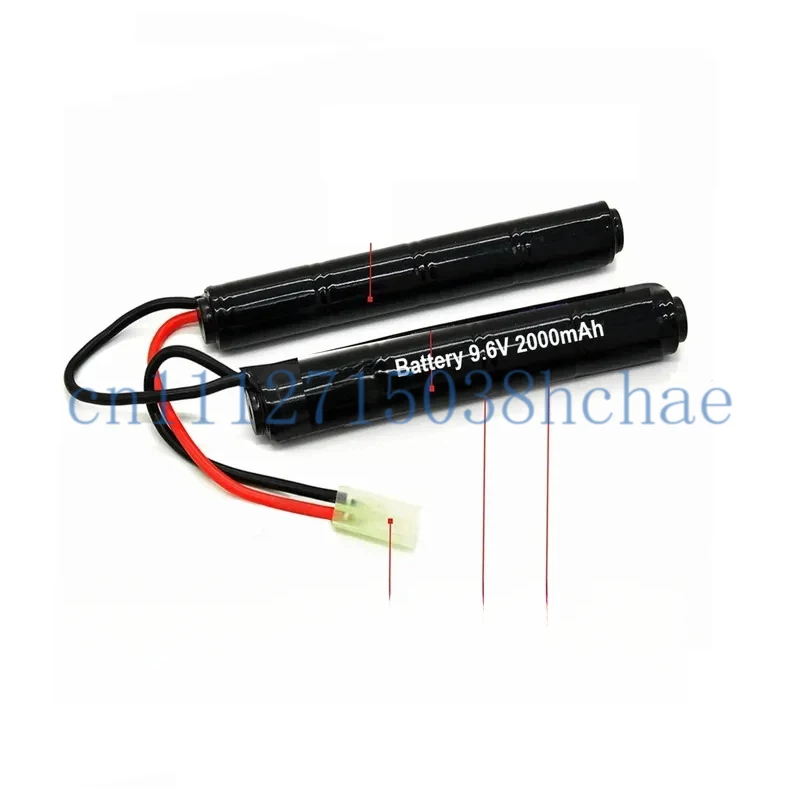 For CulHye NiMH Battery 9.6V 2000mAh 8-Cell Nunchuck Pack