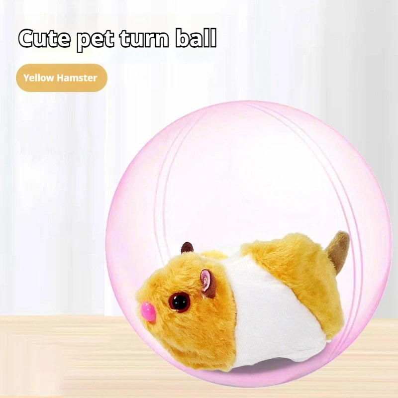 Jouet en peluche roulant électrique pour animaux de compagnie, lapin, hamster, chat glissant mignon, jouet coule rotatif, cadeau amusant pour animaux de compagnie, nouveau, 2024