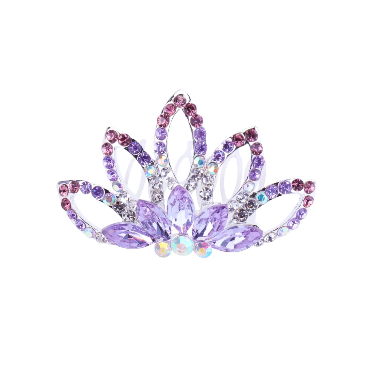 

Crown Comb Bridal Headdress Women Hair Wedding Accessories Bride Insert Hair Comb Rhinestone Alloy High Quality Plating Color