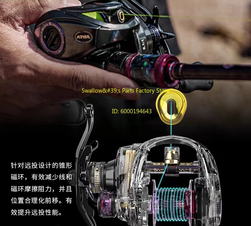 Fine and versatile micro objects, long-range ARISE mandarin fish water droplet wheel, sub fish line wheel