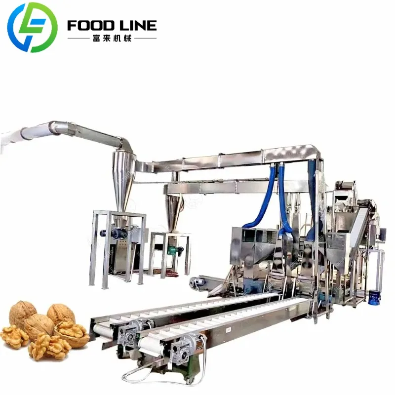 High Quality Almond and Hazelnut Walnut Cracking Sieving Shelling Peeling Cashew Nuts Peanuts Almond Production Line