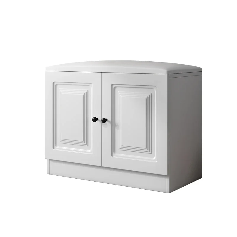 

Shoe change stool can be sat at the door of the home, simple and modern soft bag, seat cushion, shoe cabinet integrated into the
