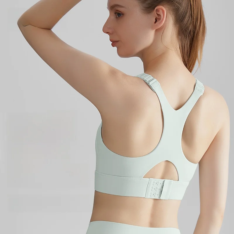 

Женский спортивный бюстгальтер высокой интенсивности Lahn для бега, фитнеса, I-образной формы с фиксированной чашкой и пузырьковым запахом, универсальный тонкий бюстгальтер для йоги