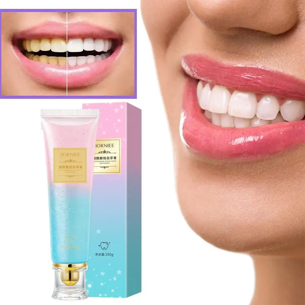 Niacinamida Whitening Creme dental para higiene bucal, maus respiros, remoção de manchas, placa, 100g, Q0V9, ajudando