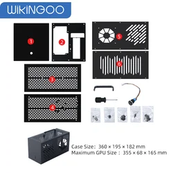 Laptop Thunderbolt 3/4 egpu Dock case supports 4090/7900xt graphics cards for DIY kit