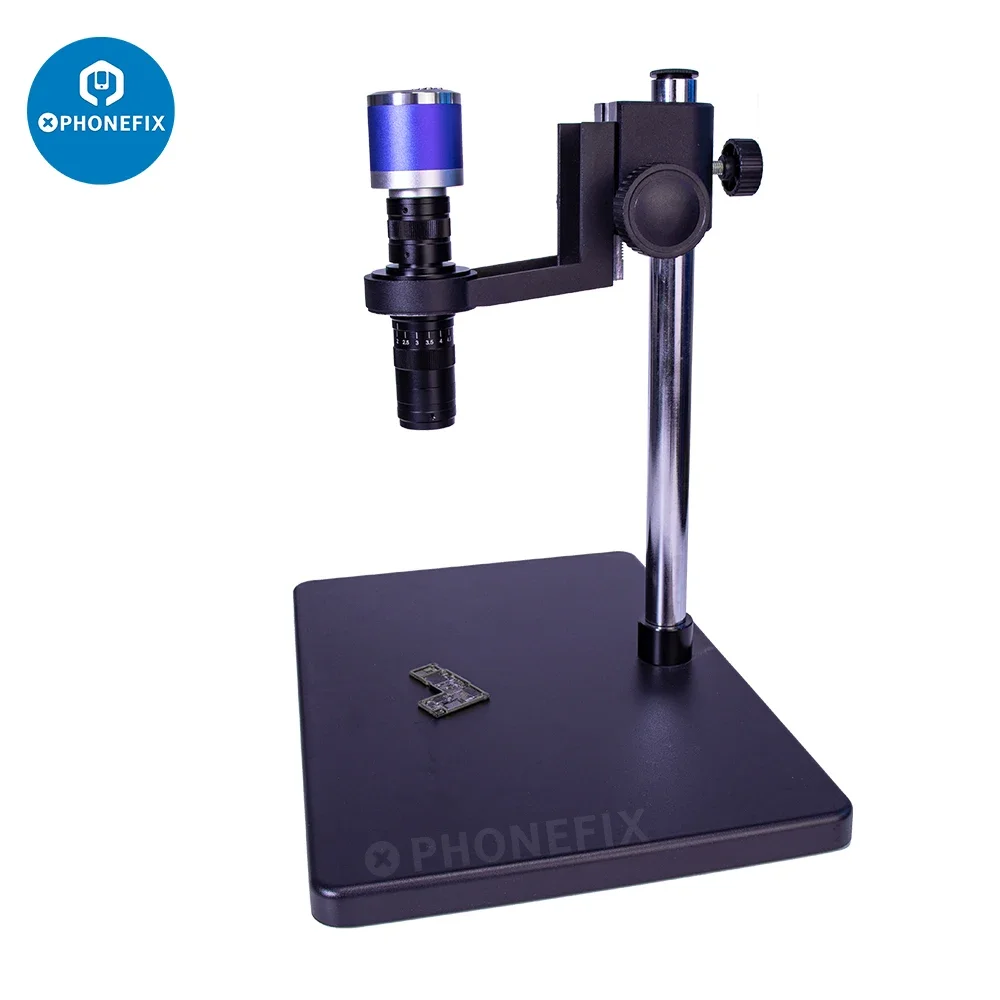 HDMI VGA USB Industrial Digital Video Microscope Camera Monocular 0.7X~4.5X Zoom C-Mount Lens For PCB Phone Repair Soldering