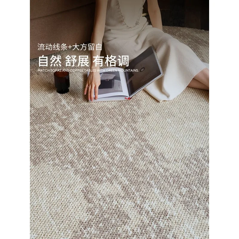 Imported wool round blanket high-grade light luxury big drum grain living room study bedroom bedside blanket