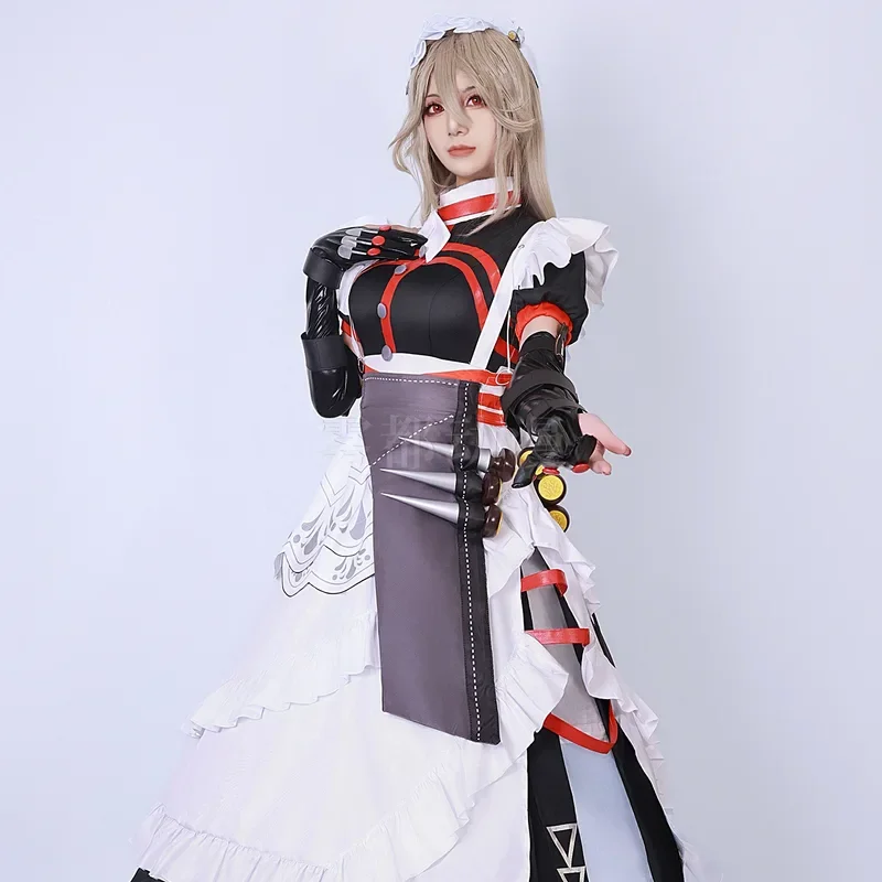 Zenless Zone Zero Alexandrina Sebastiane Rina คอสเพลย์เครื่องแต่งกายชุด Props ZZZ Rina คอสเพลย์ชุดเครื่องแบบชุดวิกผมรองเท้า