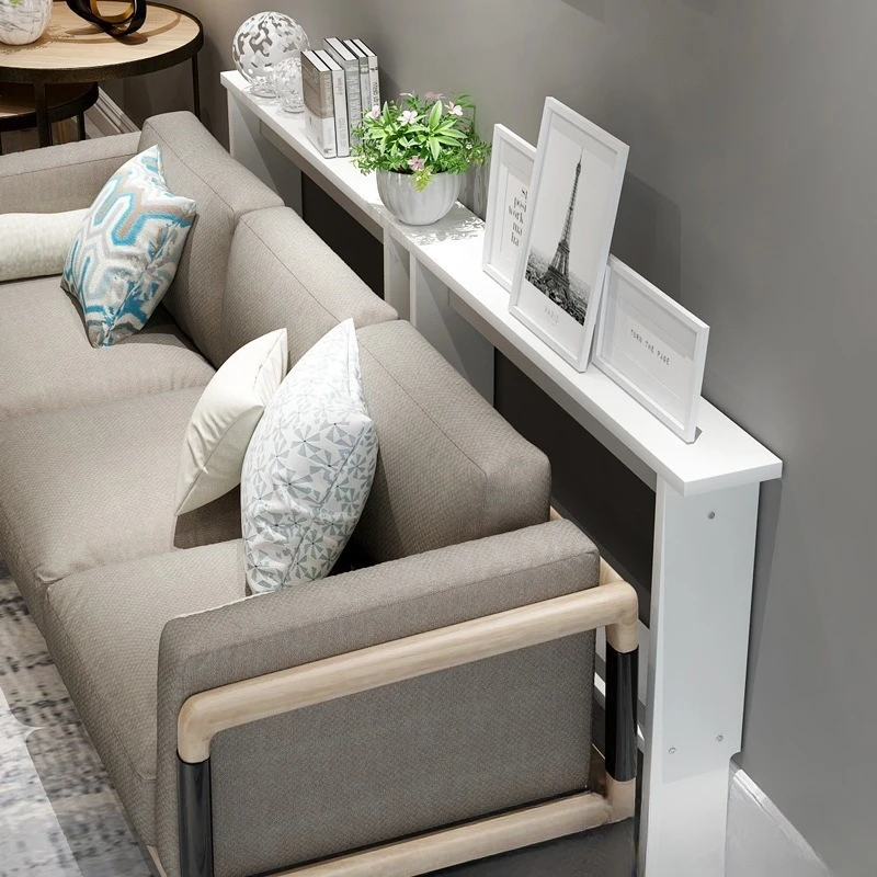 

Rear shelf of the sofa, narrow shelf against the wall, long shelf to store bookshelf, entrance, bedside storage, bookshelf stora