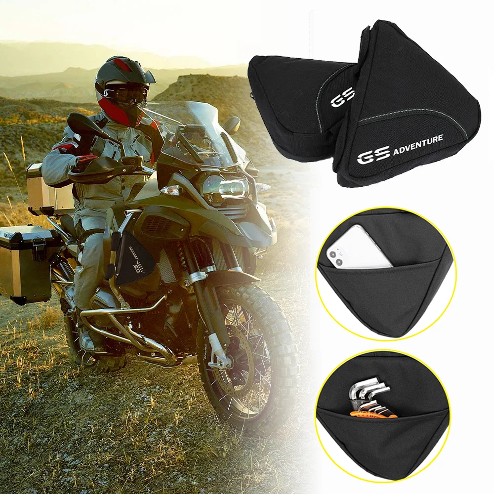 

For BMW Motorcycle Crash Bar Small Bag Storage Tool Bottle Phone Key R1200GS R1250GS GS Adventure ADV Frame Bag Motorbike Parts