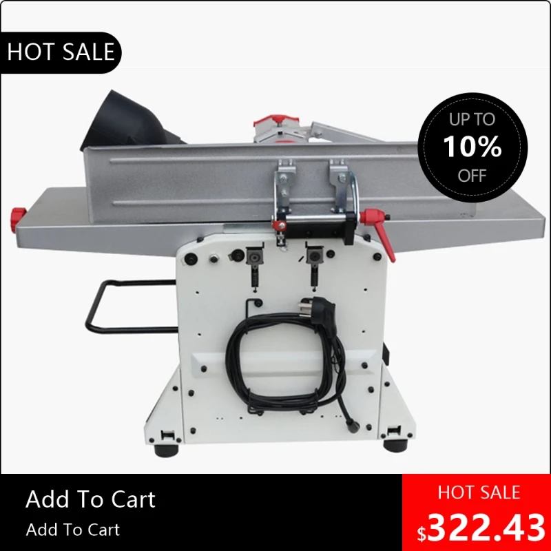 

Электрический 8-дюймовый настольный промышленный деревообрабатывающий электрический строгальный станок мощностью 1500 Вт, электрический строгальный станок «все в одном», без 19